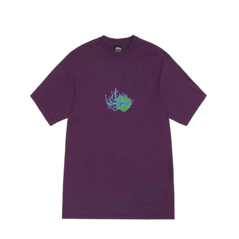 MOSAIC DRAGON PIG. DYED TEE PURPLE