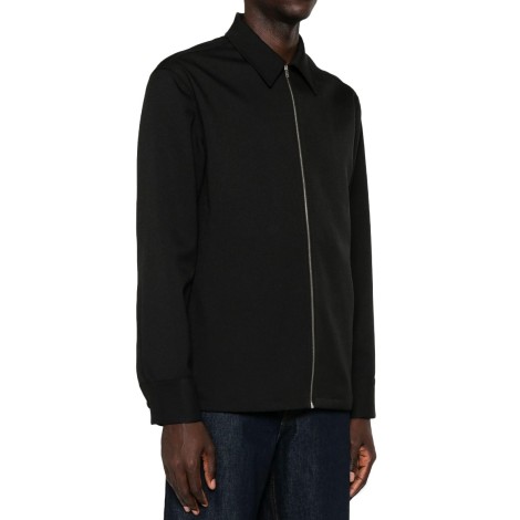 SHIRT RECYCLED POLYESTER GABARDINE BLACK