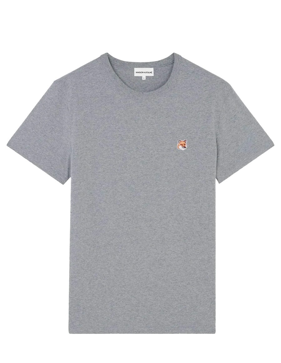 FOX HEAD PATCH REGULAR TEE SHIRT DARK GREY MELANGE