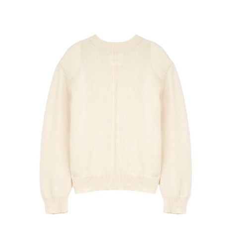 SWEATER FINE MERINO WOOL KNITS EGGSHELL