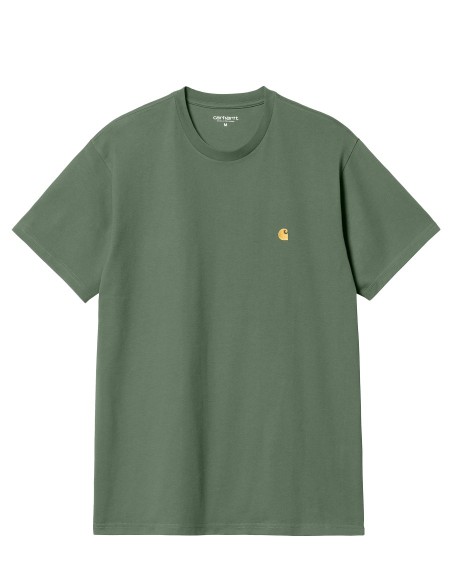 TSHIRT CHASE DUCK GREEN GOLD