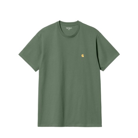 TSHIRT CHASE DUCK GREEN GOLD