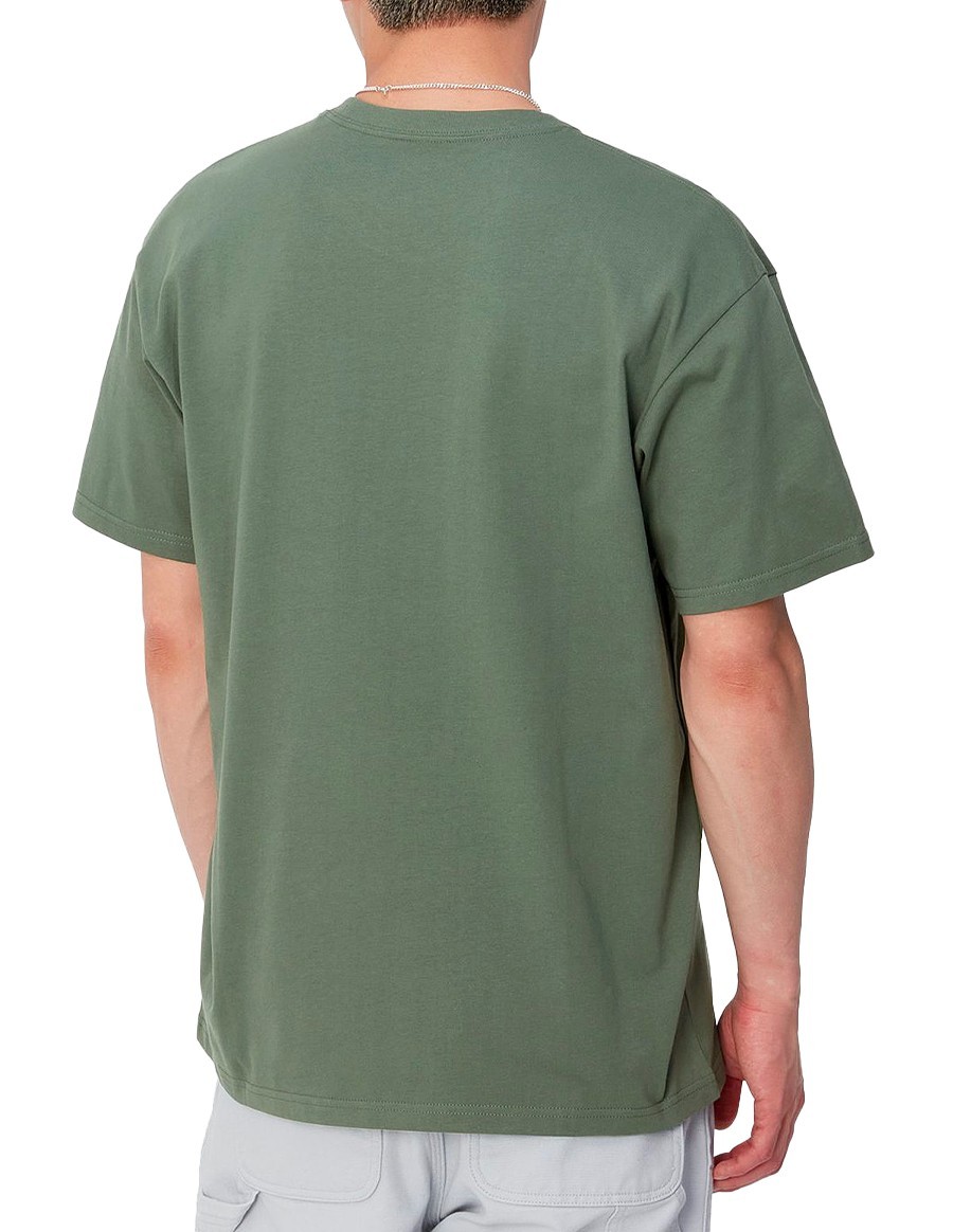 TSHIRT CHASE DUCK GREEN GOLD