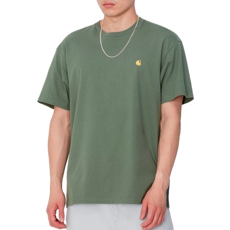 TSHIRT CHASE DUCK GREEN GOLD