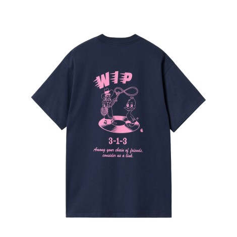 TSHIRT FRIENDSHIP AIR FORCE BLUE LIGHT PINK