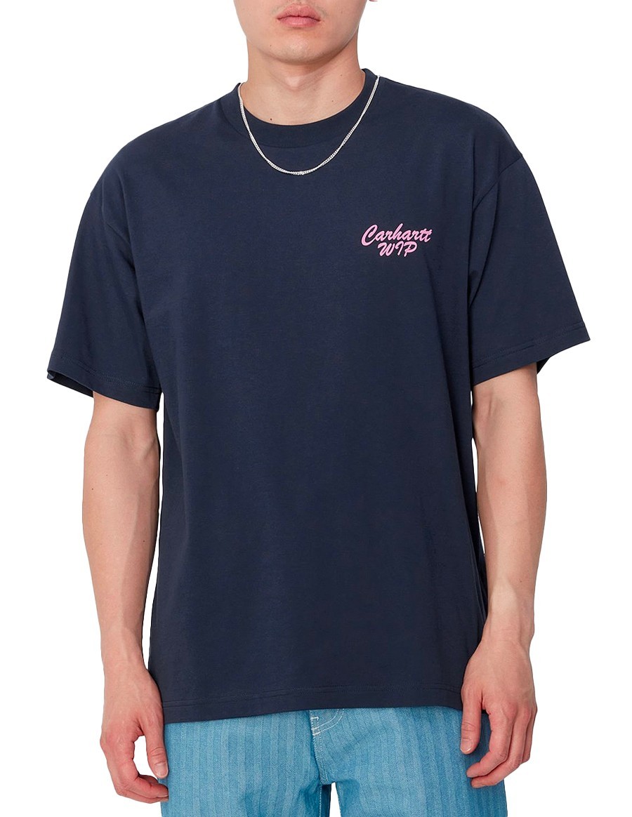 TSHIRT FRIENDSHIP AIR FORCE BLUE LIGHT PINK