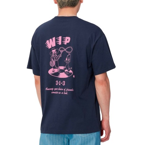 TSHIRT FRIENDSHIP AIR FORCE BLUE LIGHT PINK