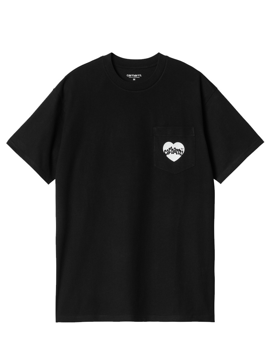 TSHIRT AMOUR POCKET BLACK WHITE