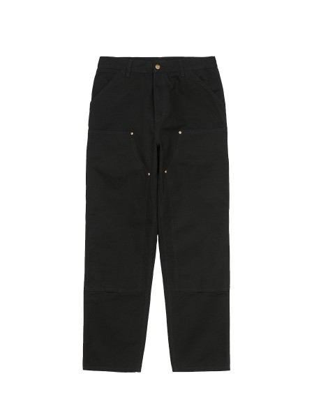 JEANS DOUBLE KNEE BLACK RINSED CANVAS