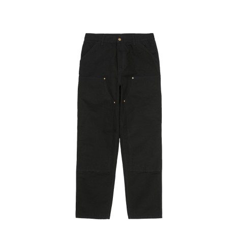 JEANS DOUBLE KNEE BLACK RINSED CANVAS