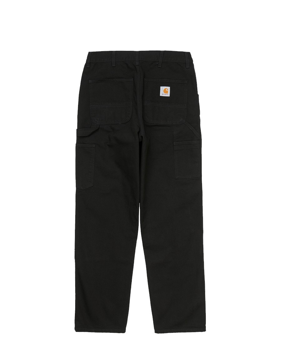 JEANS DOUBLE KNEE BLACK RINSED CANVAS