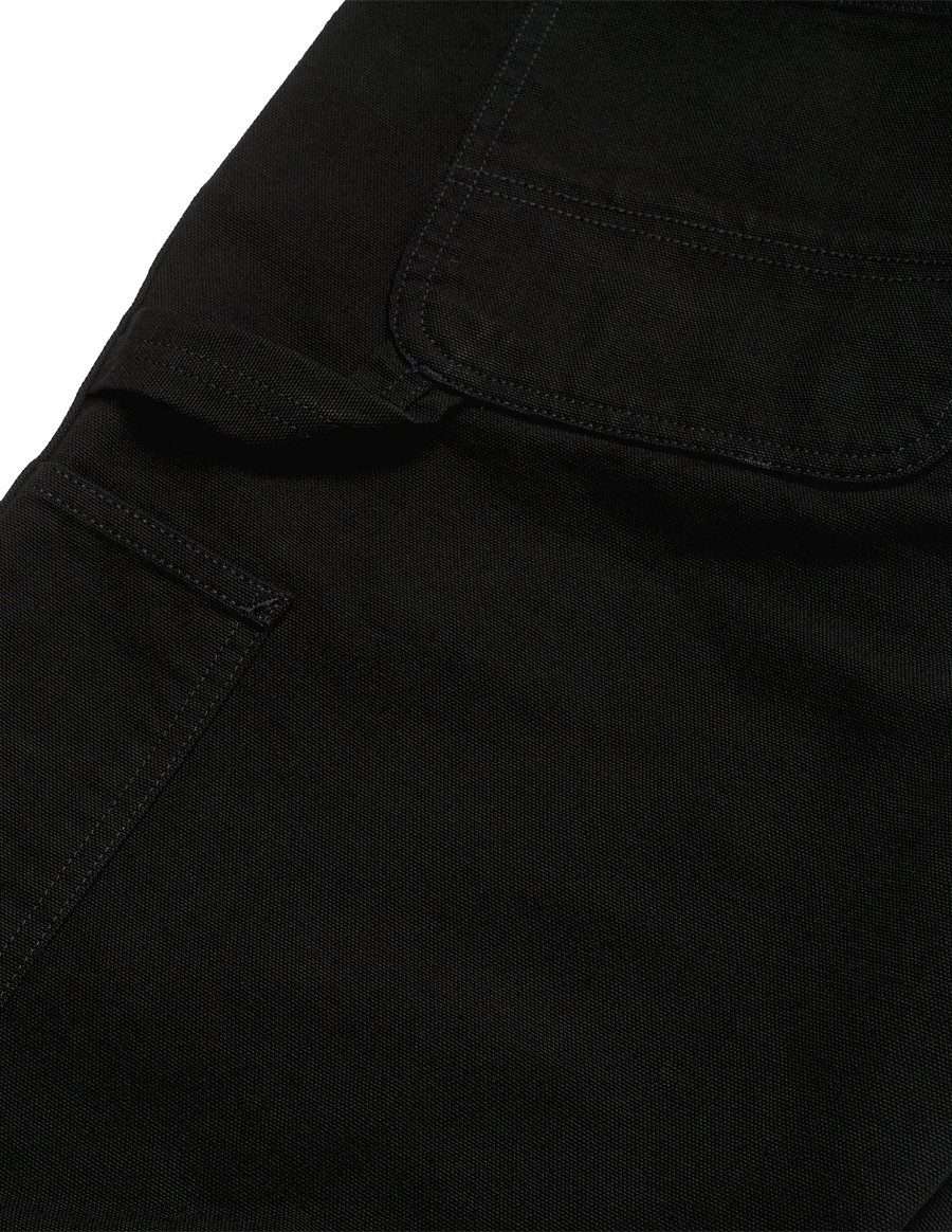 JEANS DOUBLE KNEE BLACK RINSED CANVAS