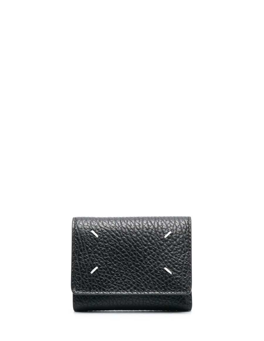 FOUR STITCHES WALLET BLACK