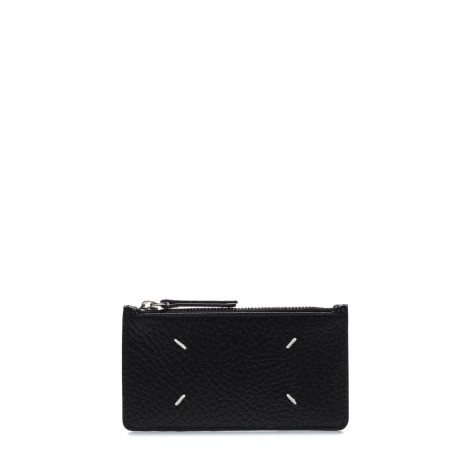 FOUR STITCH CARDHOLDER WALLET BLACK