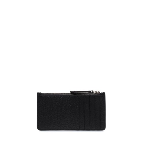 FOUR STITCH CARDHOLDER WALLET BLACK