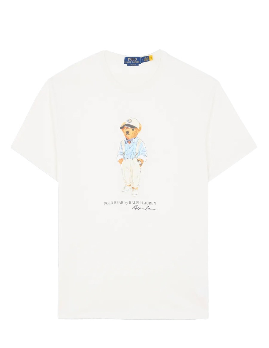 TSHIRT POLO BEAR WHITE