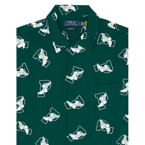 SHIRT S/S SPORT WING TOSS PRINTED GREEN