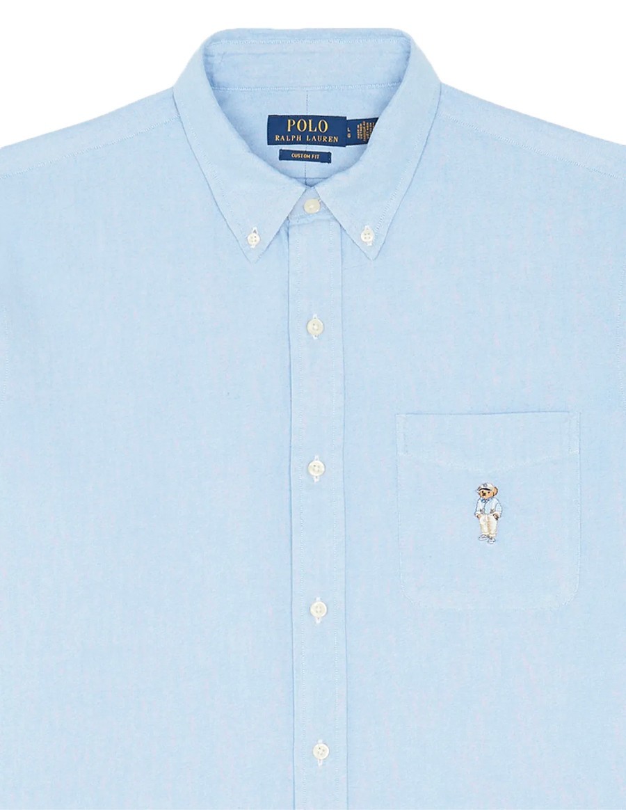 SHIRT SPORT OXFORD HEMINGWAY BEAR BLUE