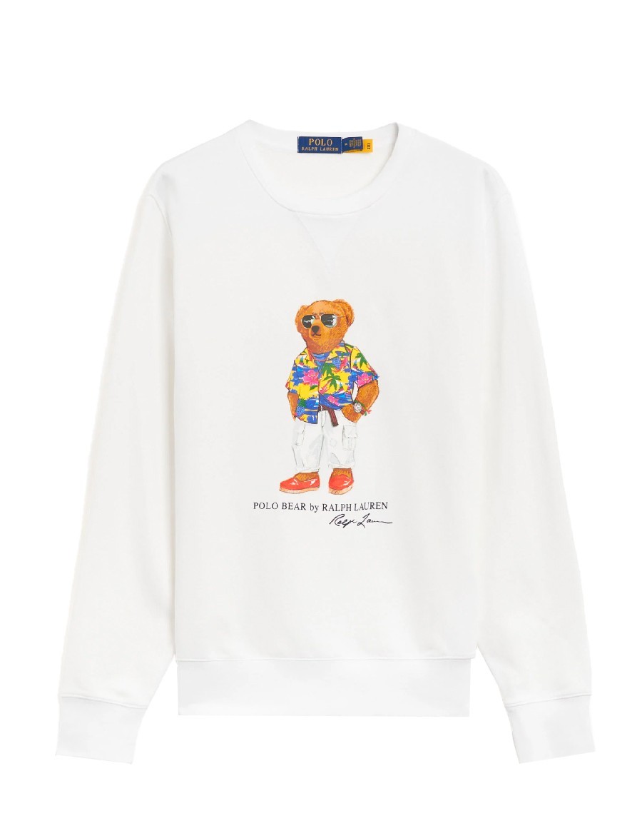 SWEAT POLO BEAR WHITE