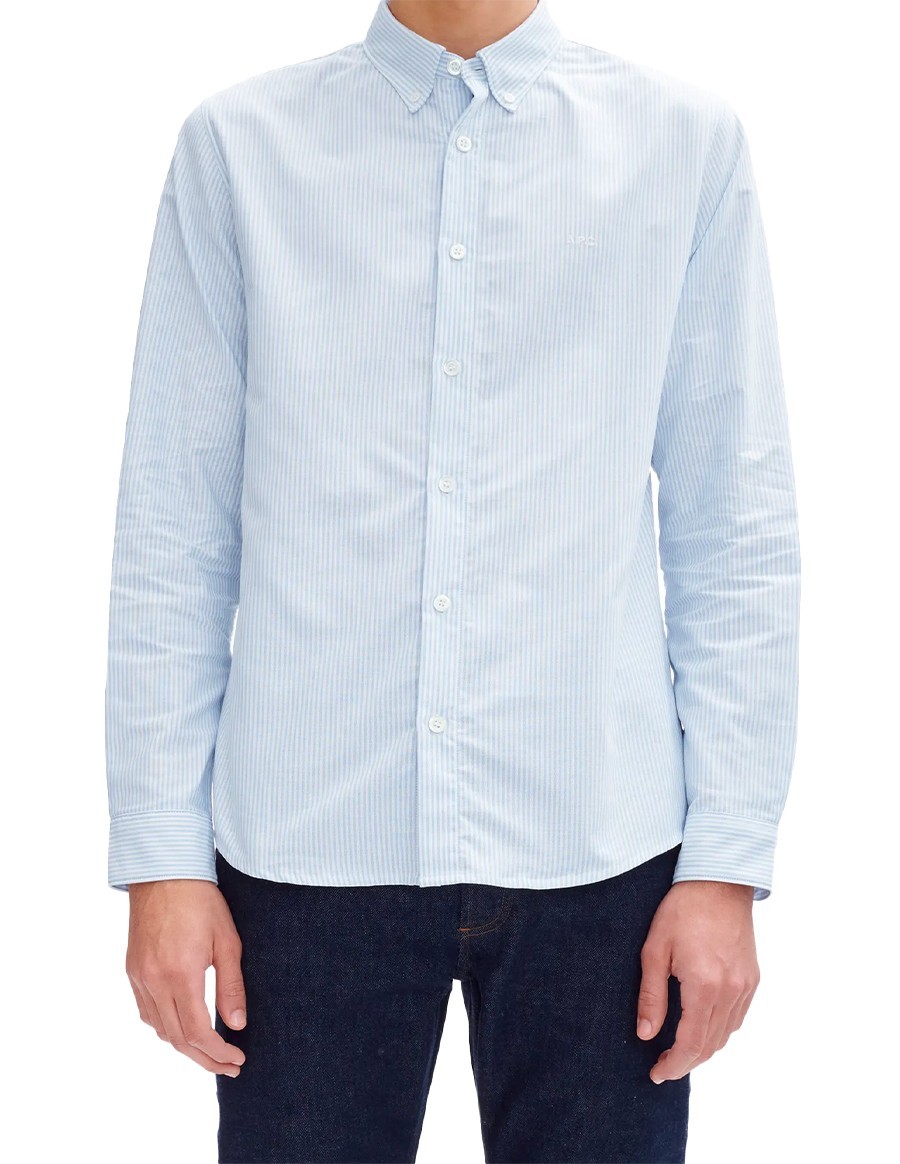 SHIRT GREG RAYEE BLEU