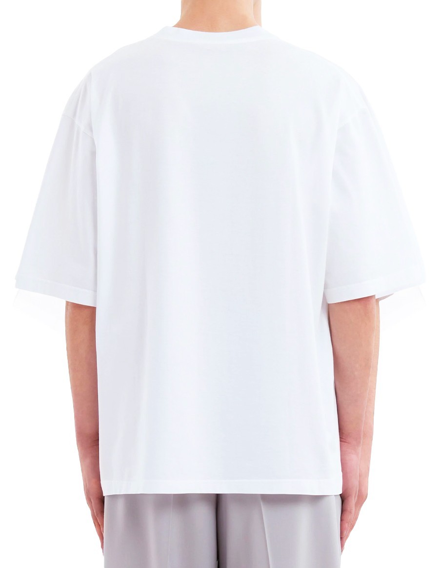 T-SHIRT WRIKLED ORGANIC JERSEY LILY WHITE