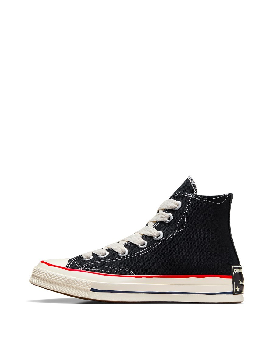 CHUCK 70 HI BLACK WHITE RED