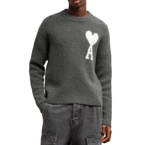 SWEATER AMI DE COEUR OFF-WHITE DARK GREY