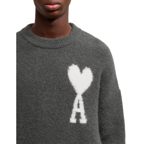 SWEATER AMI DE COEUR OFF-WHITE DARK GREY