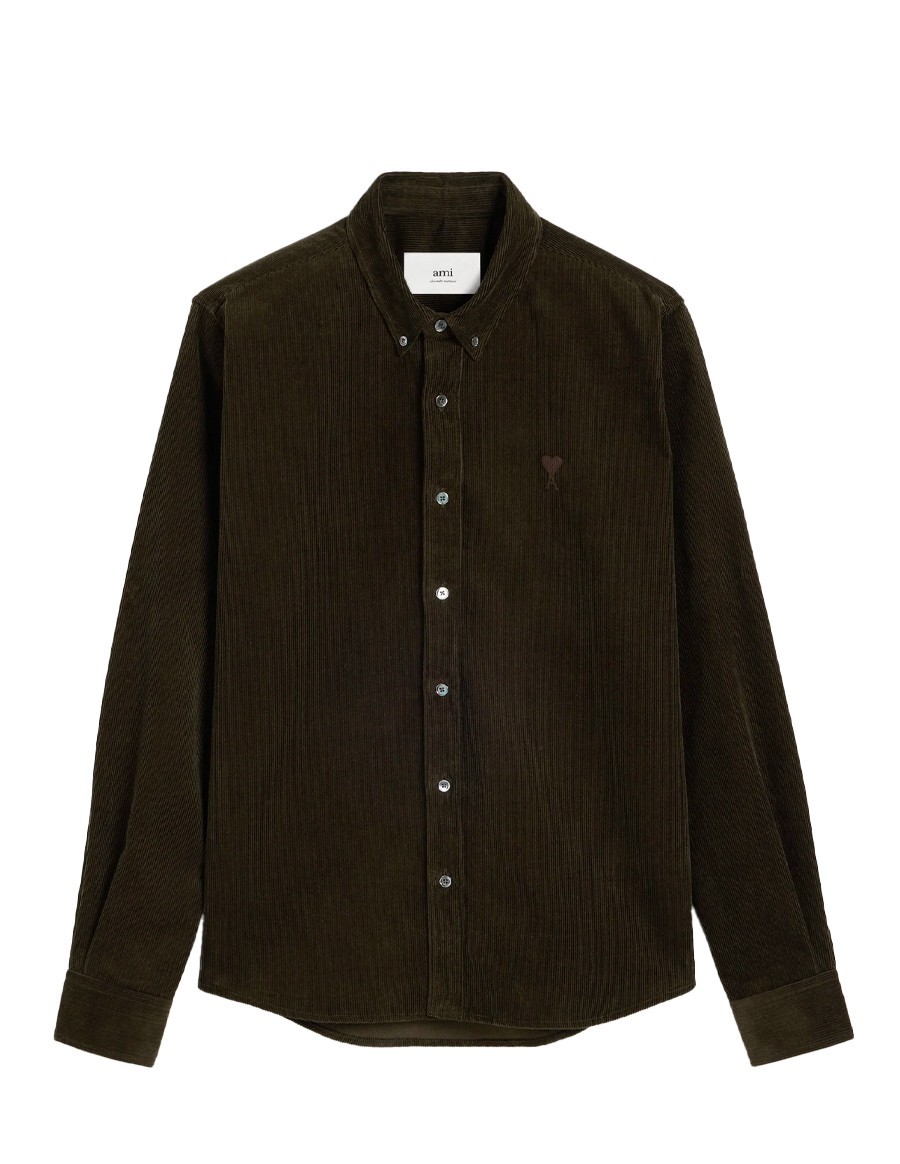 SHIRT CLASSIC FIT OXFORD DARK COFFEE