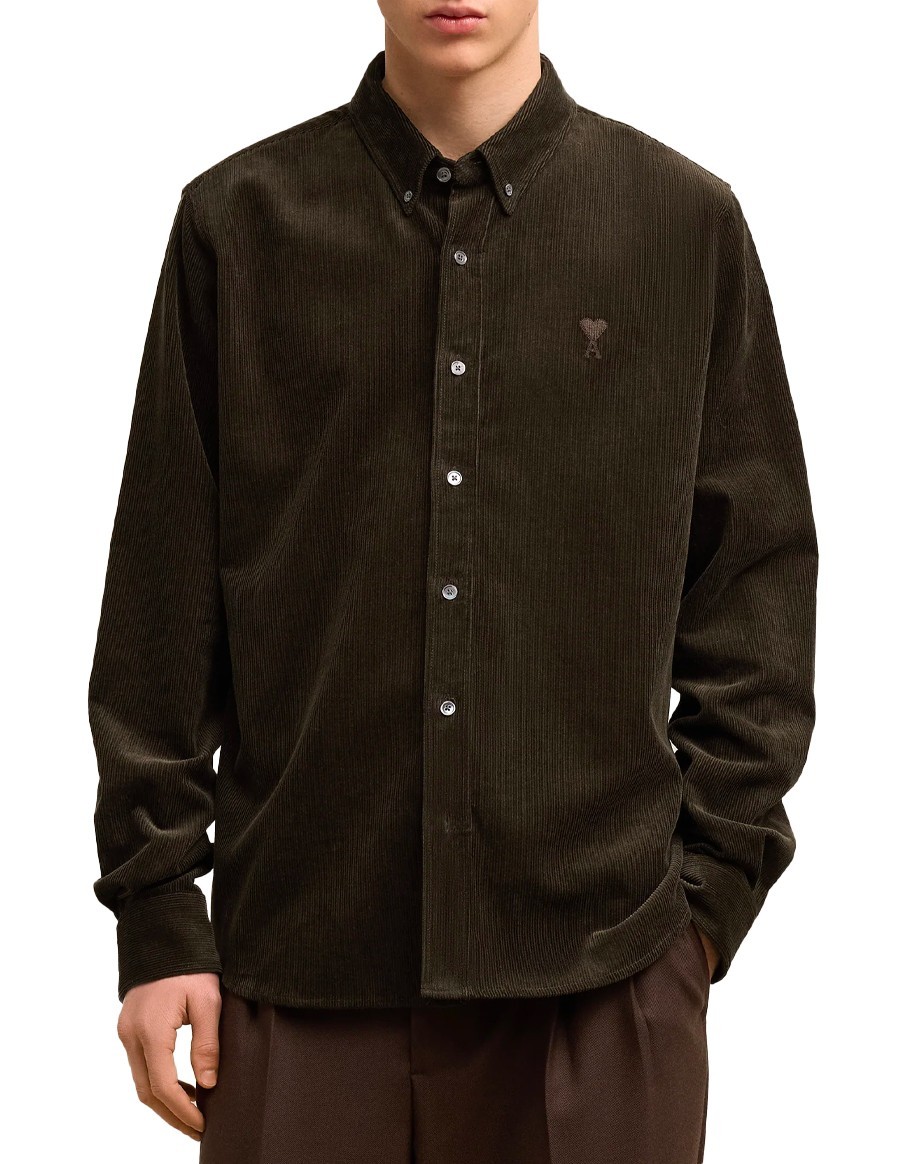 SHIRT CLASSIC FIT OXFORD DARK COFFEE