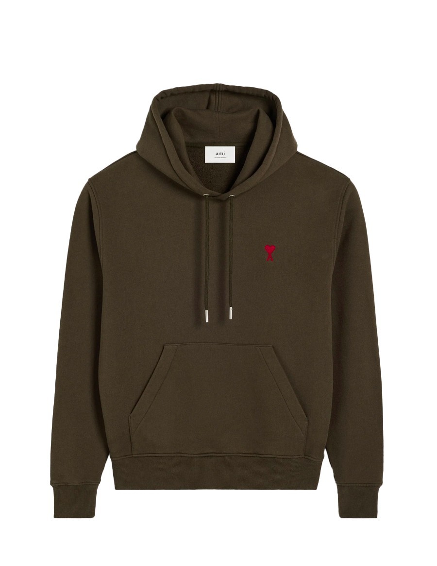 HOODIE RED AMI DE COEUR DARK COFFEE