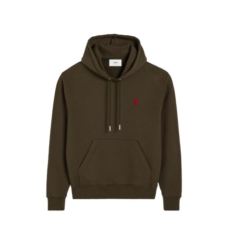 HOODIE RED AMI DE COEUR DARK COFFEE