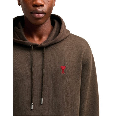 HOODIE RED AMI DE COEUR DARK COFFEE