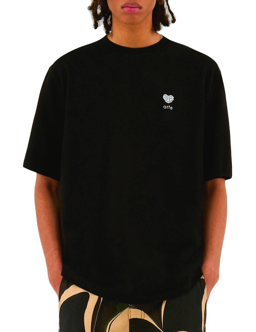 HEART LOGO T-SHIRT BLACK