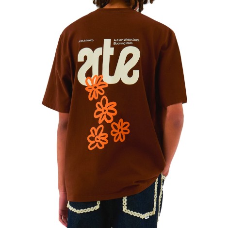 FLOWERS BACK T-SHIRT BROWN