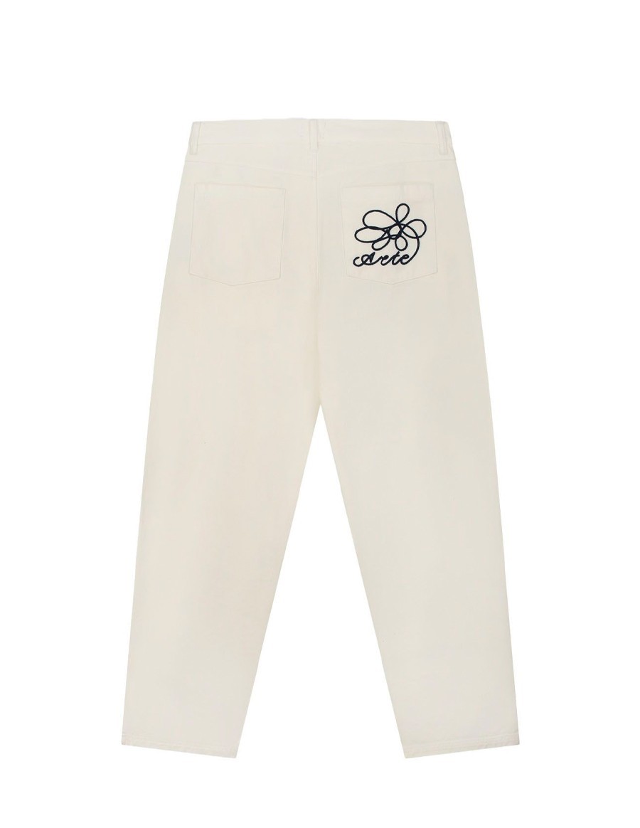 EMBROIDERY POCKET PANTS NATURAL