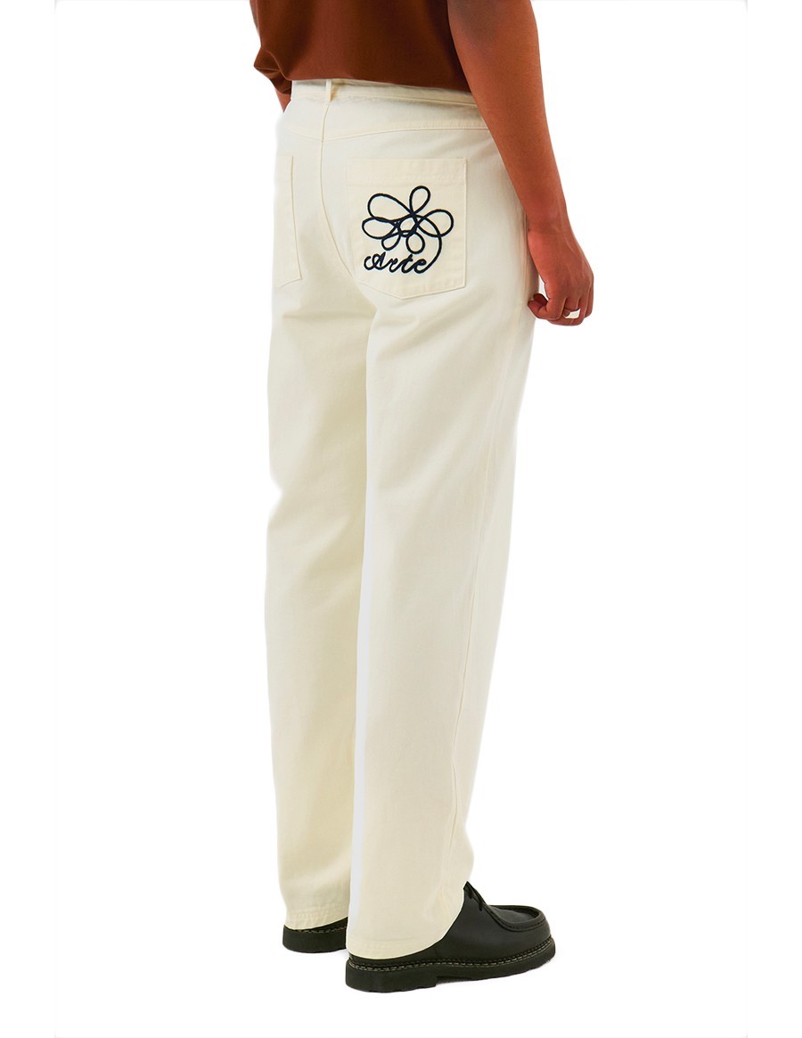 EMBROIDERY POCKET PANTS NATURAL