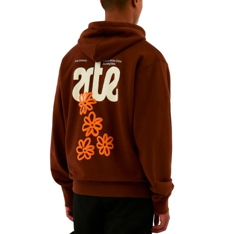 BLOOMING IDEAS HOODIE BROWN