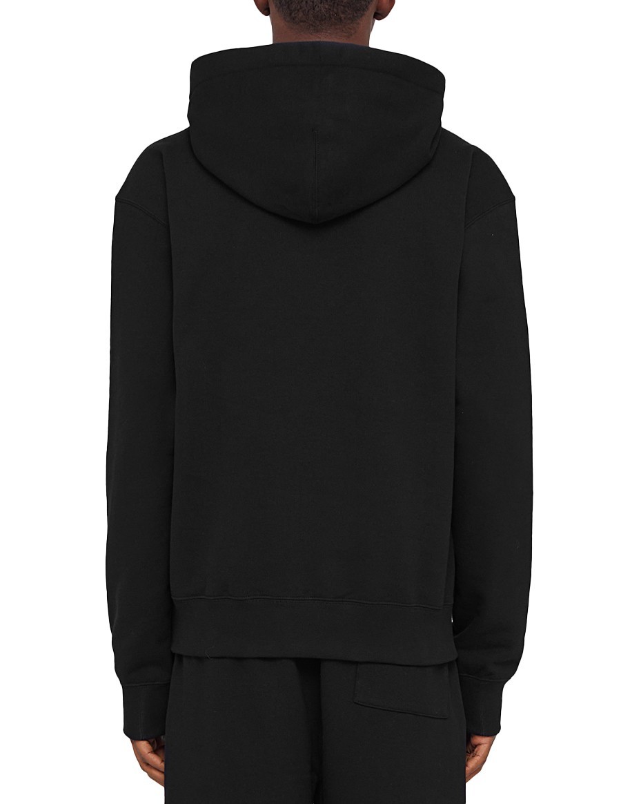 HOODIE SWEATSHIRT SUSTAINABLE COTTON BLACK