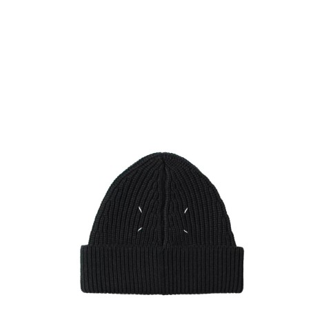 BEANIE FOUR STITCHES BLACK