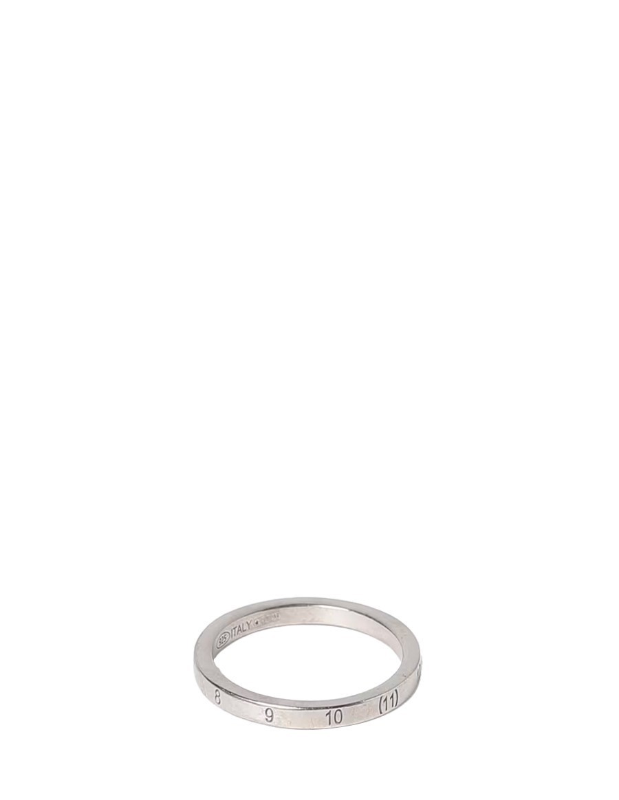 RING NUMERICAL ENGRAVED SILVER 2MM