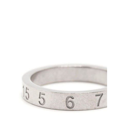 RING NUMERICAL ENGRAVED SILVER 4MM