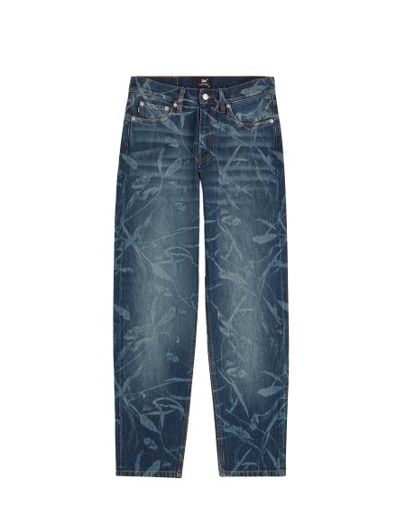 PATTA LEAVES LASER PRINTED DENIM JEANS