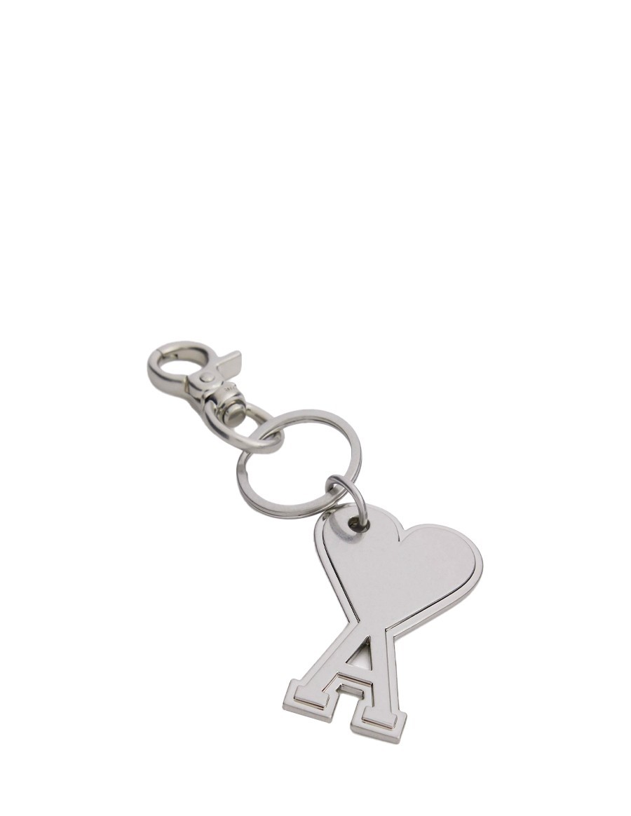 KEYRING AMI DE COEUR VIBRATED SILVER