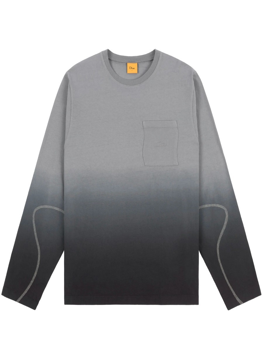 TSHIRT LS GRADIENT CHARCOAL