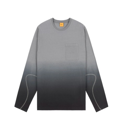 TSHIRT LS GRADIENT CHARCOAL