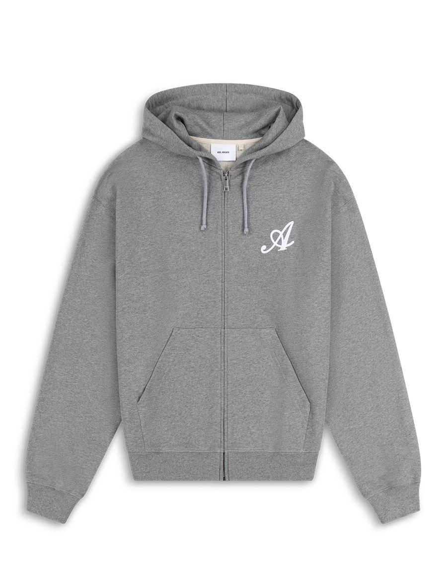 HOODIE MAINE ZIP UP GREY MELANGE