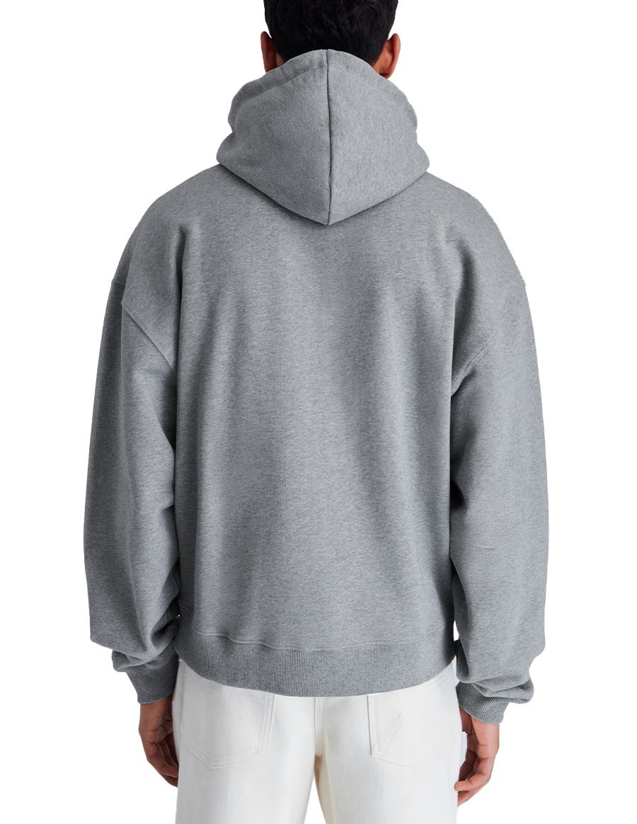 HOODIE MAINE ZIP UP GREY MELANGE