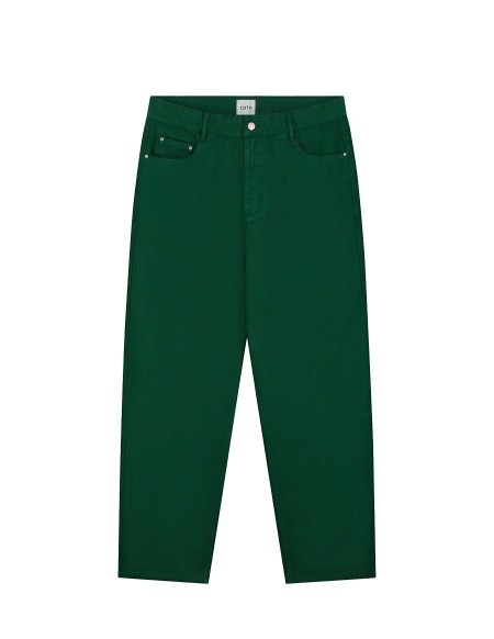 EMBROIDERY POCKET PANTS GREEN