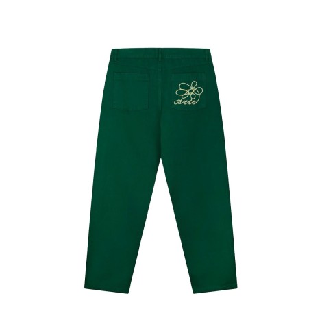 EMBROIDERY POCKET PANTS GREEN